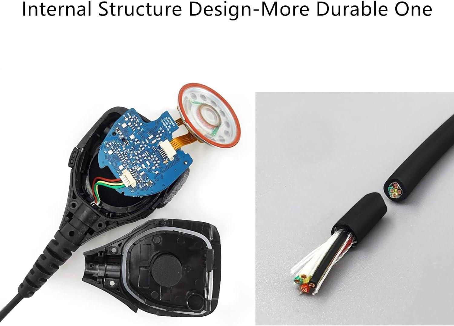 Fascinatacc PMMN4013 PMMN4013A PMMN4029A PMMN4029 Remote Speaker Microphone Shoulder Mic for Talkabout Walkie Talkie CP200D CP200 CP200XLS R2 CP150 CP100D CP185 PR400 CLS1410 CLS1110 BPR40 RDU4100 Two Way Radio