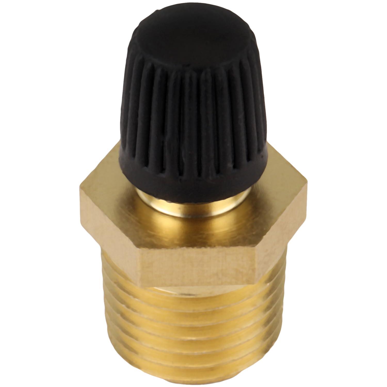 Milton Milton S-684-4 1/4\" MNPT Male Tank Valve, includes Protective Caps (Pack of 2)