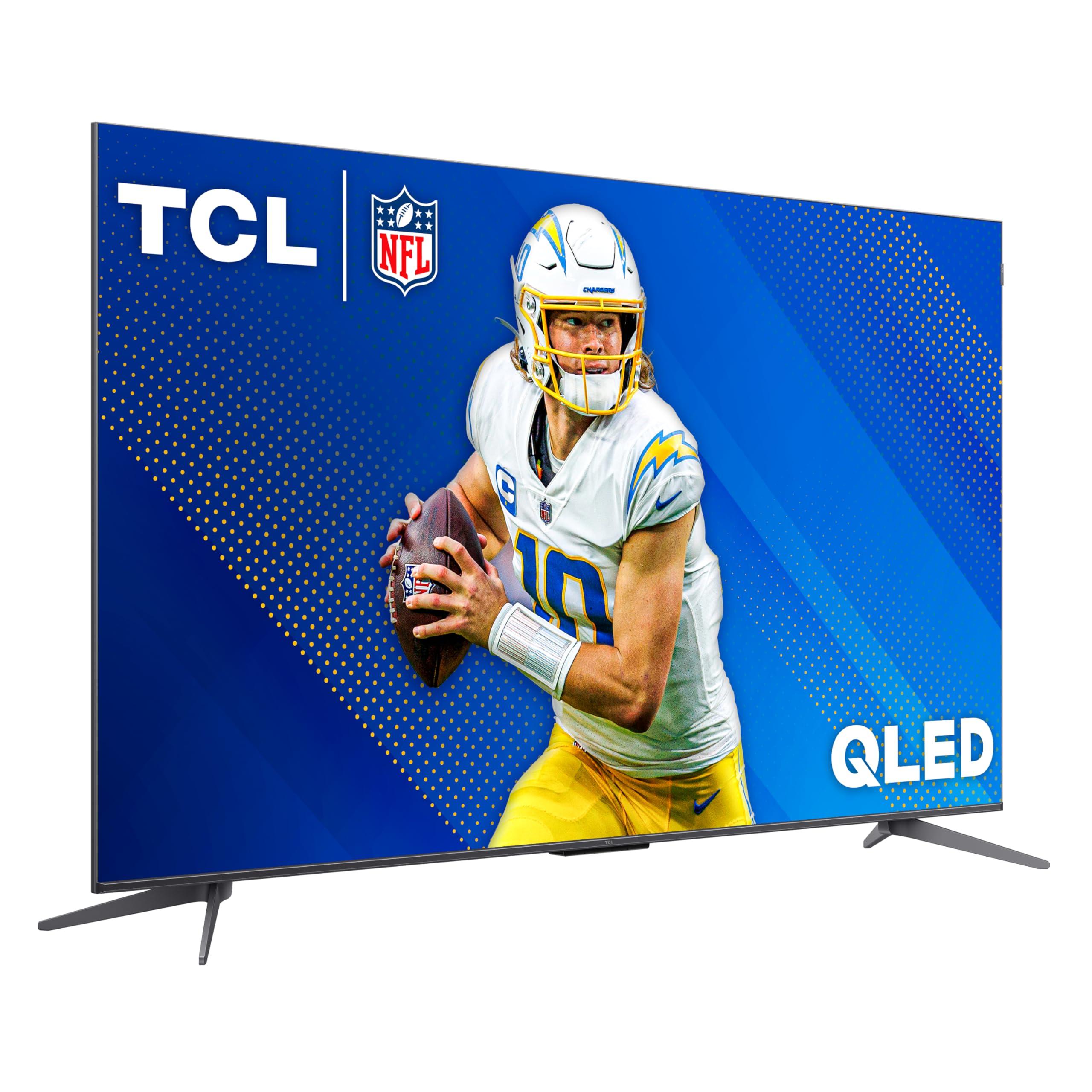 TCL TCL 65-Inch Q68 QLED Pro 4K UHD Smart TV with Google TV (65Q681G, 2024 Model) Dolby Vision, Dolby Atmos, HDR Pro, Game Accelerator up to 120Hz, Voice Remote, Works with Alexa, Streaming Television