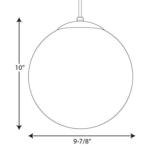 Progress Lighting Med Pendant,1-100W