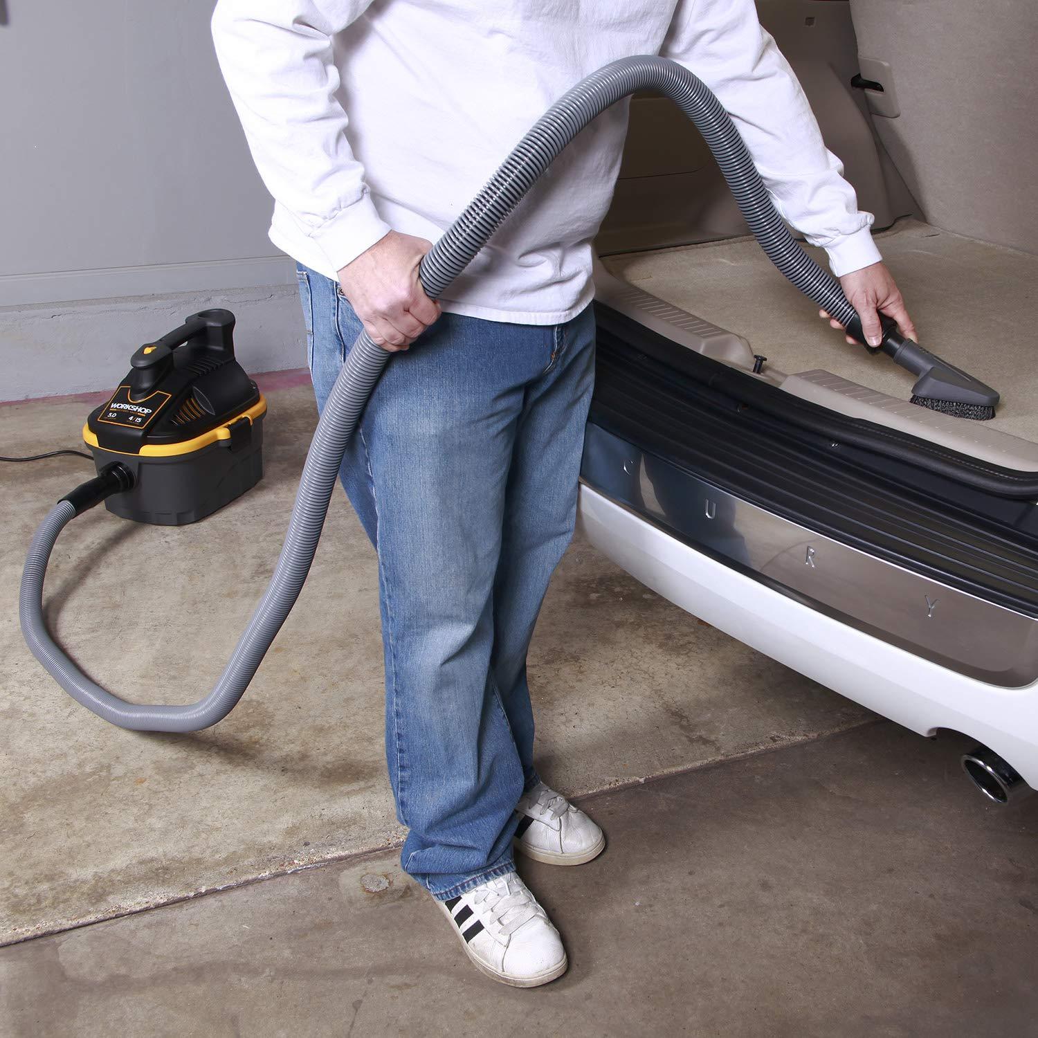 WORKSHOP Wet/Dry Vacs WORKSHOP Wet/Dry Vacs Vacuum Accessories WS12552A Premium Auto Cleaning Wet/Dry Shop Vacuum Attachment Kit for Wet Dry Vacuum Cleaners, 1-1/4-inch Shop Vacuum Attachments with 2-1/2-inch Hose Adapter