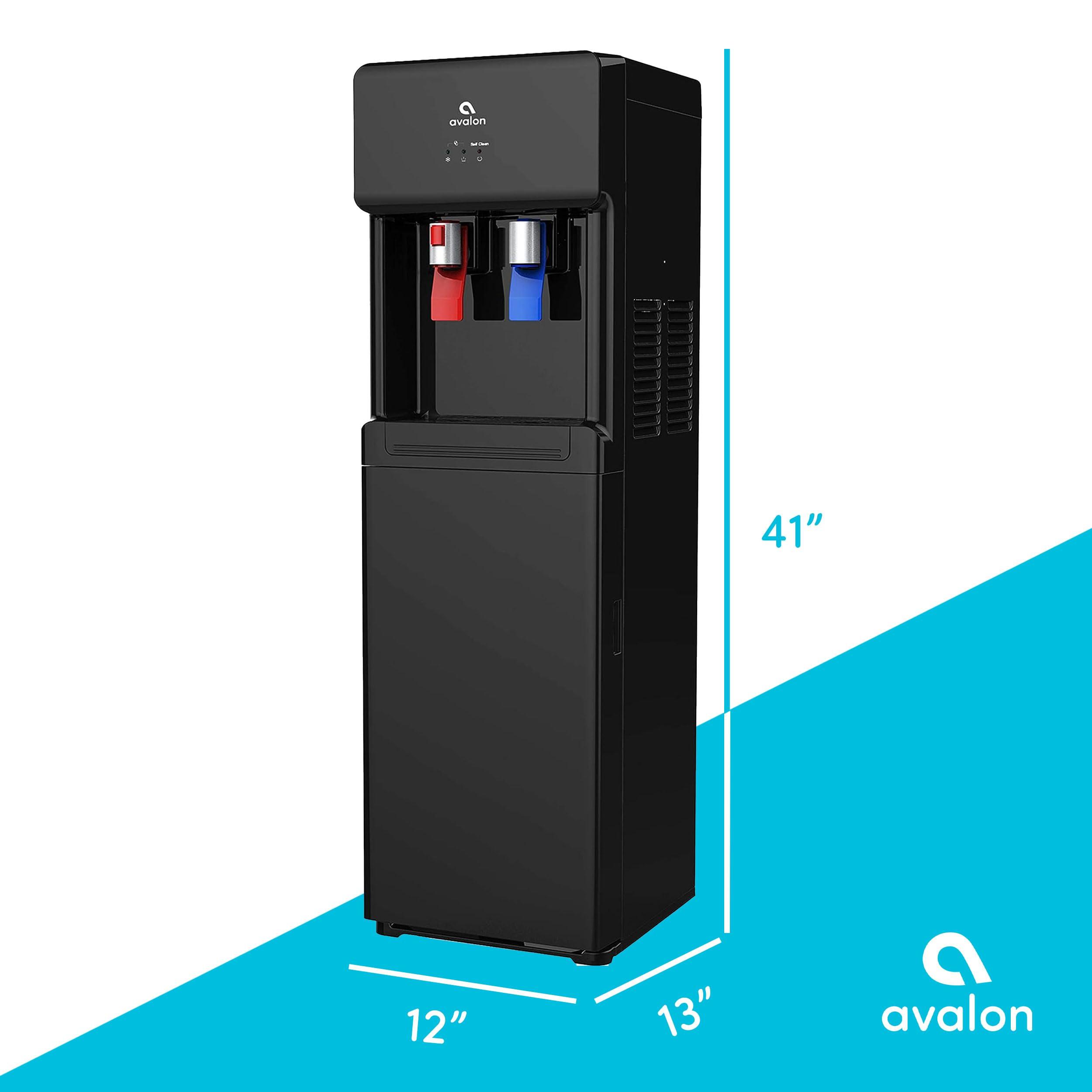 Avalon Avalon A7BOTTLELESSBLK Self Cleaning Touchless Bottleless Cooler Dispenser-Hot & Cold Water Child Safety Lock, UL, Black
