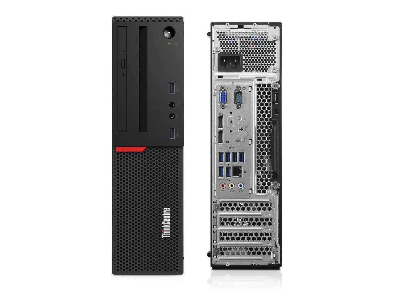 Lenovo Lenovo ThinkCentre M900 SFF Gaming Desktop PC, Intel Core i7-6700 3.40GHz, GT 1030 Graphics Card, 16GB DDR4 256GB SSD 2TB HDD, WiFi Bluetooth,DVD-RW,Wireless Keyboard Mouse,Windows 10 Pro (Renewed)