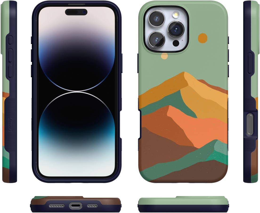Casely Casely iPhone 16 Pro Case | Endless Peaks | Colorblock Mountain | Bold Protective Case Design | Compatible with MagSafe