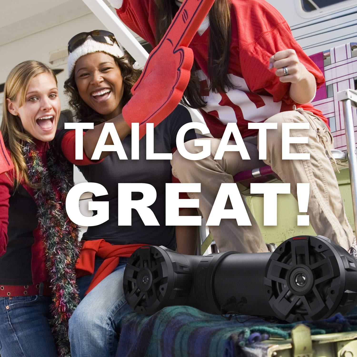 BOSS Audio Systems BOSS Audio Systems ATV6.5B ATV UTV Weatherproof Sound System - 6.5 Inch Speakers, 1.5 Inch Tweeters, Built-in Amplifier, Bluetooth, Easy Installation for 12V Vehicles