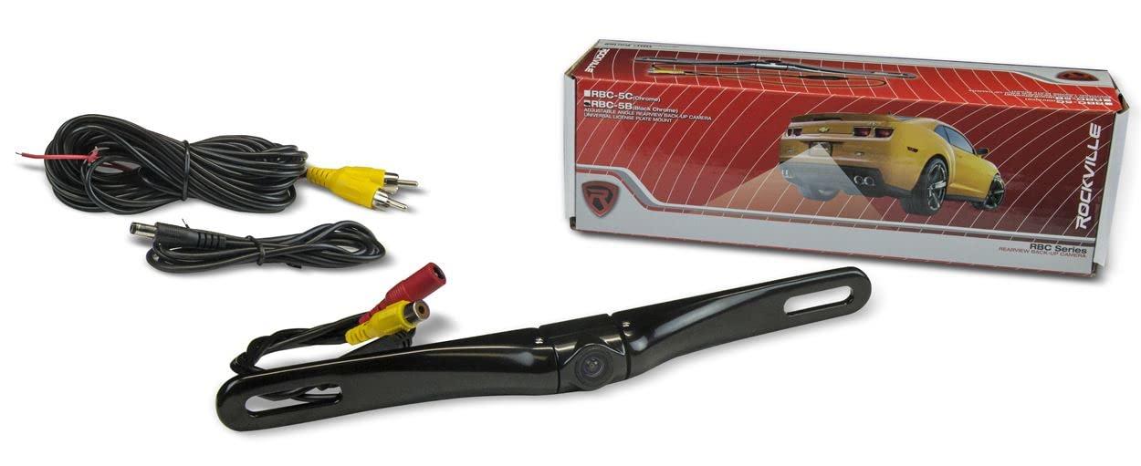 Audiosavings Audiosavings Bundle: (1) Soundstream VM-622HB 6.2 Car Monitor Bluetooth Receiver w/Android PhoneLink/USB Bundle with (1) Rockville RBC5B Car License Plate Camera+Night Vision+Distance Lines (2 Items)