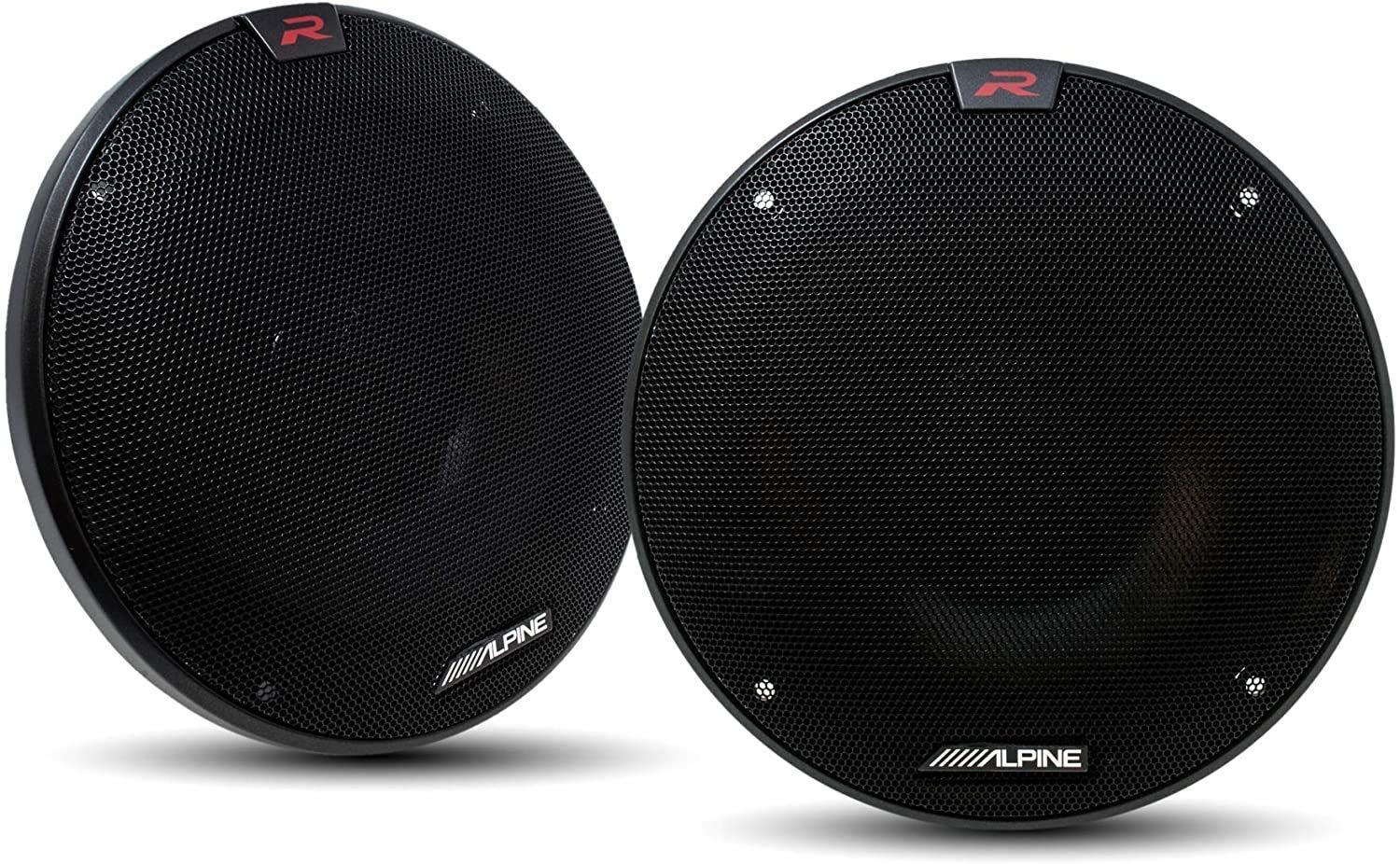 Alpine Alpine R-S65.2 R-Series 6 1/2-inch Coaxial 2-Way Speakers, 4-Pack Bundle