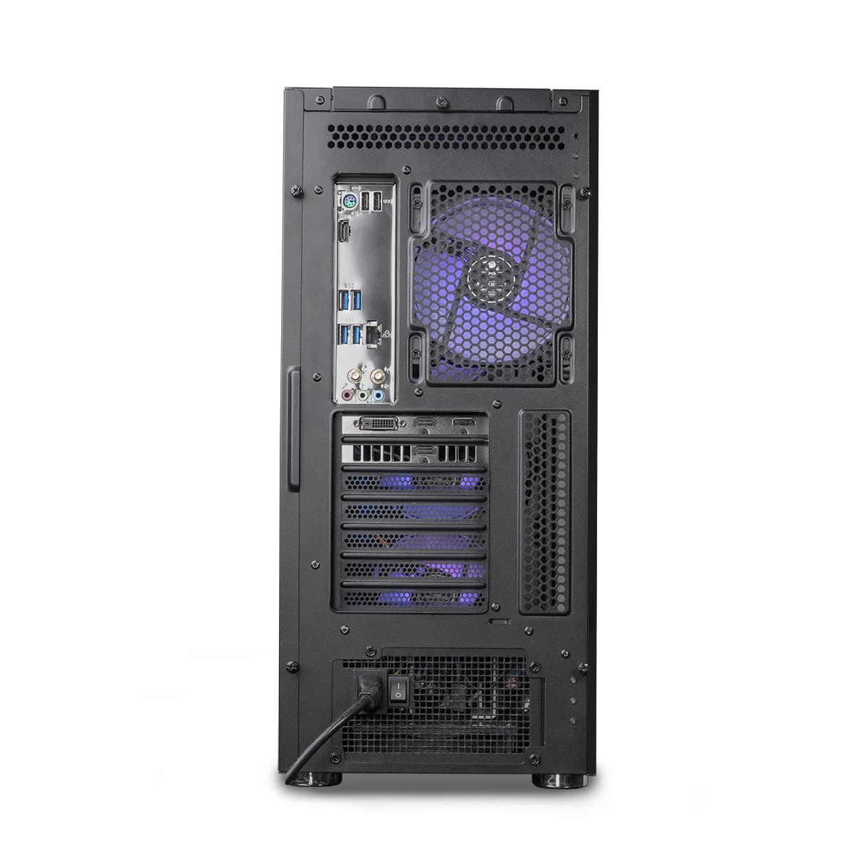 iBUYPOWER iBUYPOWER Pro Gaming PC Computer Desktop TraceMR 245i (Intel i7 11700F 2.5 GHz, NVIDIA GeForce RTX 2060 12GB, 16GB DDR4, 480 GB SSD + 1 TB HDD, WiFi Ready, VR Ready, Windows 11 Home), Black