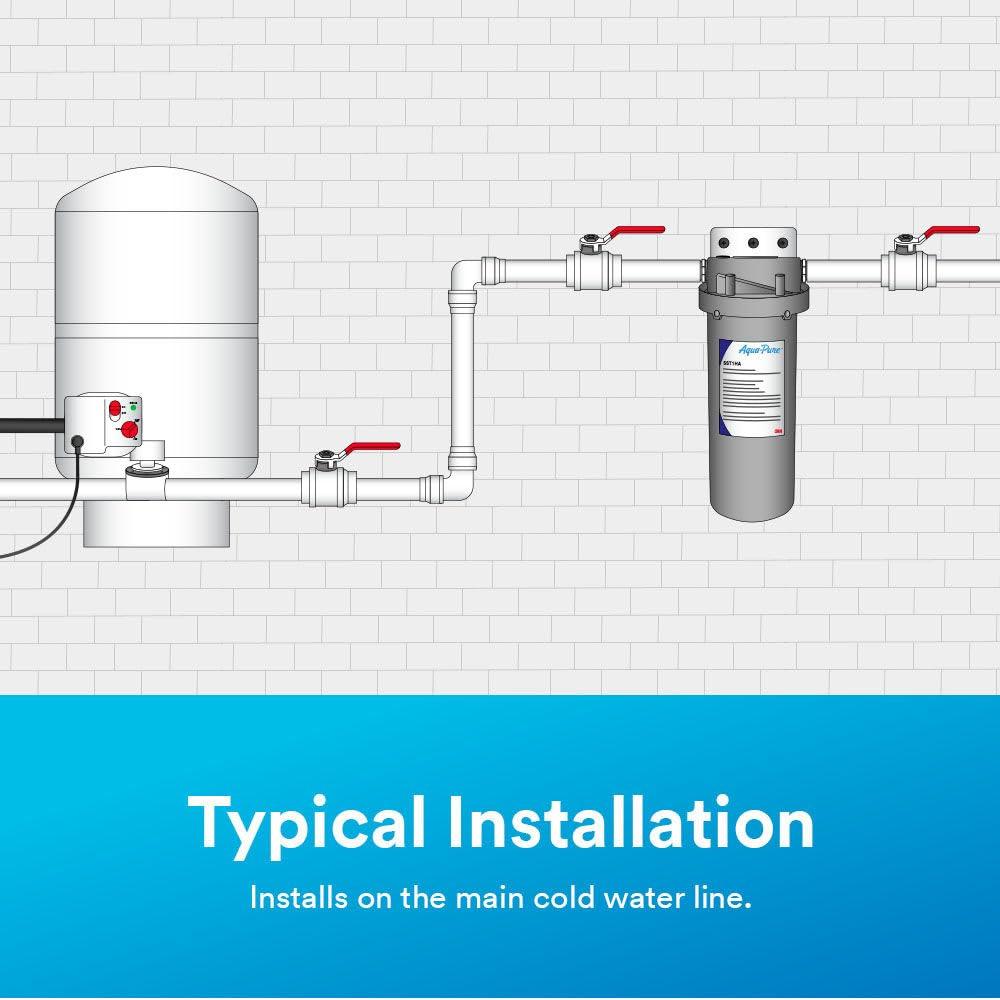 Aqua-Pure 3M Aqua-Pure Whole House Std. Dia. Stainless Steel Filter Housing SST1HA. Heavy Duty Construction, Built to Last