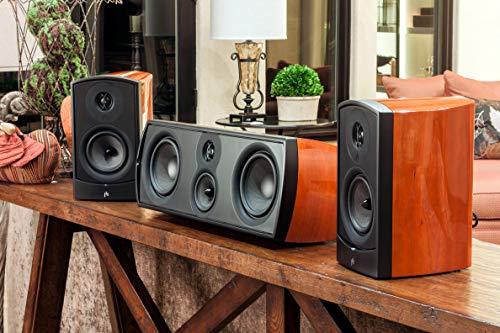 Aperion Audio Aperion Audio Verus III Grand V6C 3-Way Center Channel Speaker with Dual 6.5-Inch Woofers for Home Theater, Crystal-Clear Dialogue and Vocals, Passive, Wall Mountable, Single (Gloss Cherry)