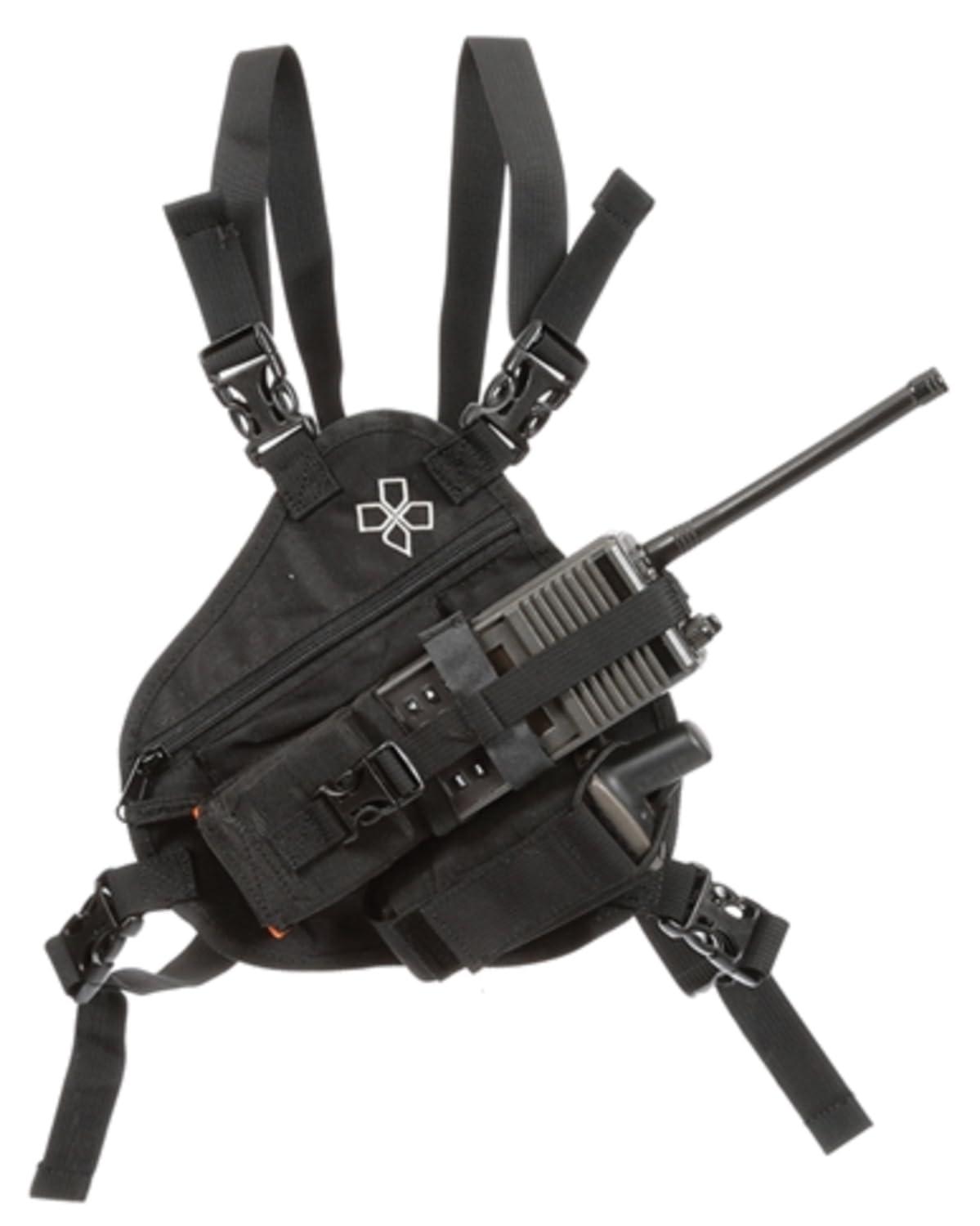 COAXSHER Coaxsher Radio Chest Harness Rig for 2 Way Radio, GPS and Hand Held Electronics | Ideal for Tactical Search and Rescue, Ski Patrol, Military and Emergency Response Personnel (RP-1 Scout)