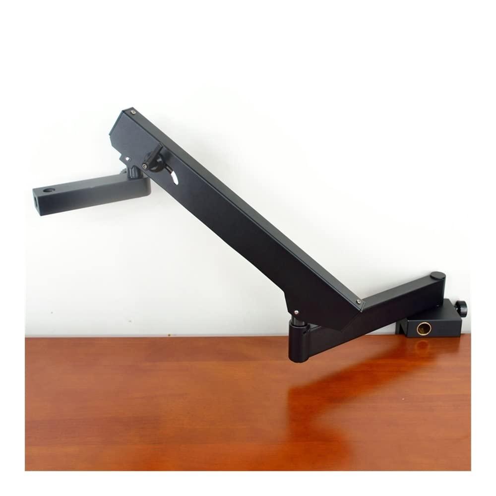 VAKUUM Lab Microscope Slides Articulating Pillar Stand Articulating Stand Zoom Microscope with Base Plate Microscope Parts (Color : FLB)