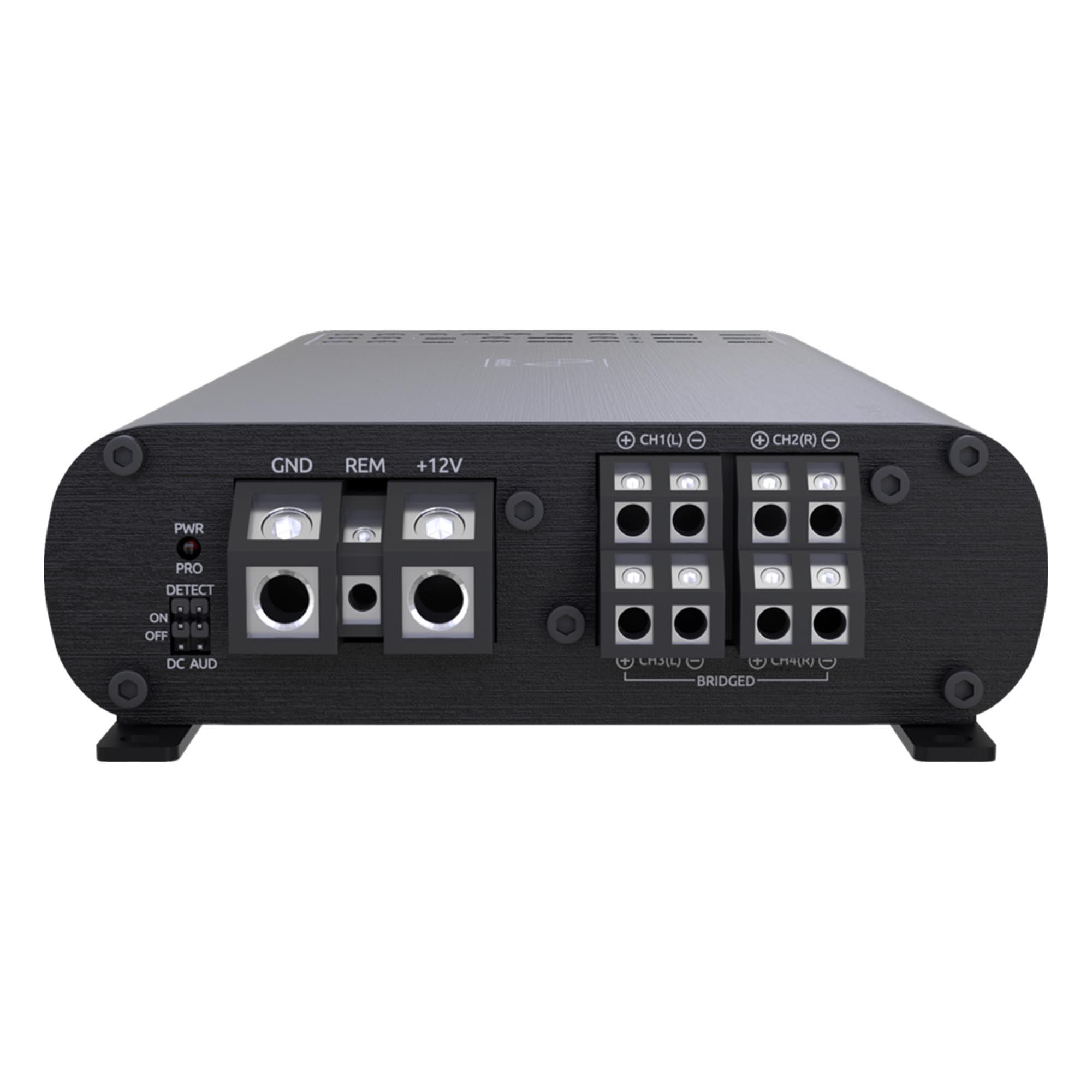 Wavtech Wavtech Link700.4plus 700 Watt 4-Channel Amplifier, Wavtech link1000.1mini - 1000 Watt Mono Amplifier, and Wavtech linkRC - Remote Level Control (RLC) for linkDQ