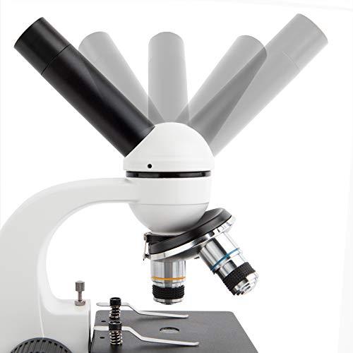 AmScope AmScope M158C-SP14-WM-E 40X-1000X Biology Science Metal Glass Student Microscope with USB Digital Camera, Slide Preparation Kit and Book