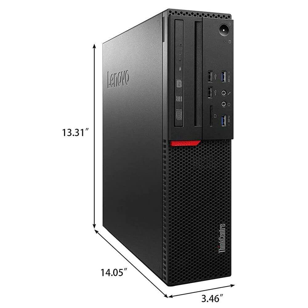 Lenovo Lenovo Desktop Computer with Dual Monitors, Intel Core i5 6500 3.2GHz, 16GB RAM, 256GB SSD, 2TB HDD, AC7260 WiFi Bluetooth,DVD-RW,Wireless Keyboard Mouse,Windows 10 Pro (Renewed)