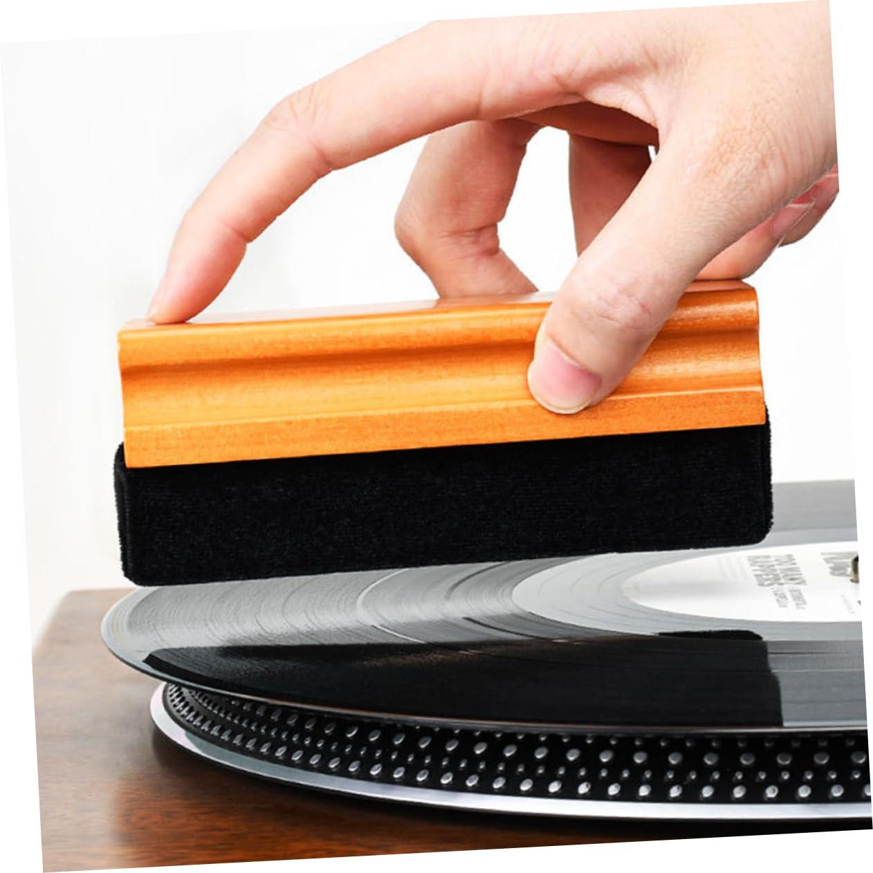 Yardenfun Yardenfun Vinyl Record Cleaner Sponge Brush for Dust Wood Handle Vintage Record Player Duster Safe Reliable