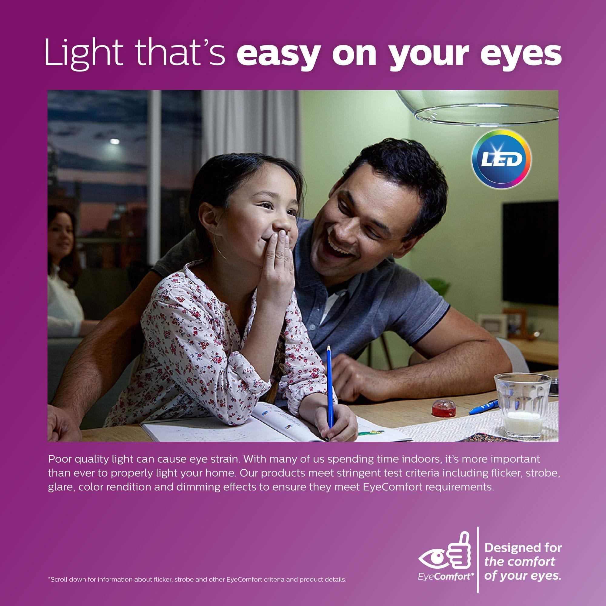 Philips LED Philips LED GU10 Dimmable Spotlight Bulb - Pack of 3 - 50 Watts, Bright White - Energy Star Certified, Title 20 Compliant