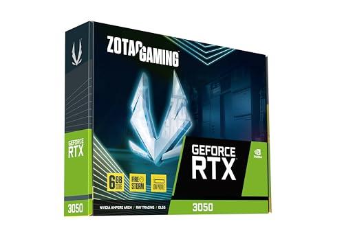 ZOTAC ZOTAC Gaming GeForce RTX 3050 6GB GDDR6 Low-Profile 96-bit 14 Gbps PCIE 4.0 Super Compact Gaming Graphics Card, ZT-A30510L-10L