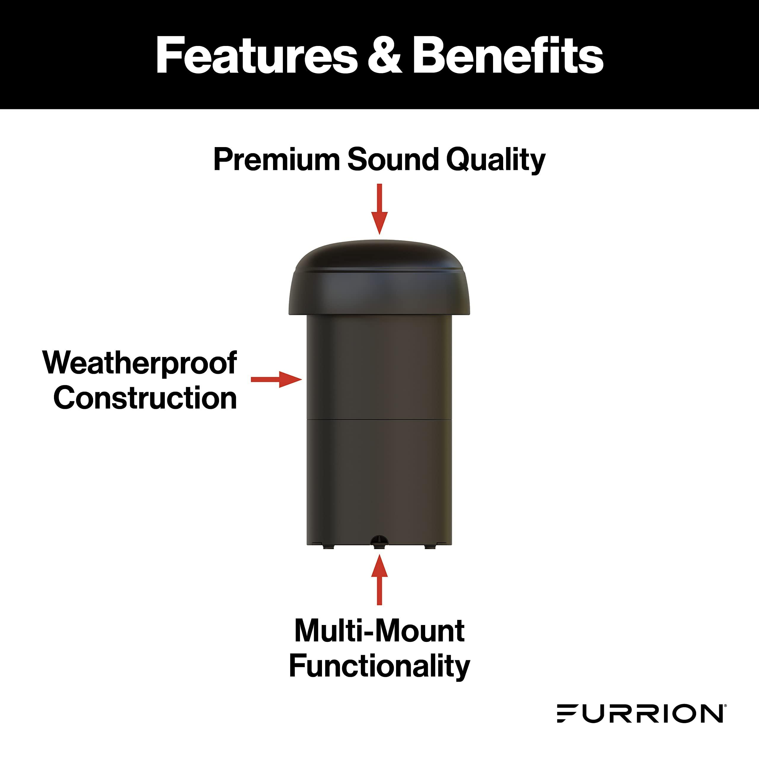 Furrion Furrion Aurora 10" Veranda Series Outdoor Multi-Mount DVC Subwoofer for Patios, Decks and Gardens 2022323837