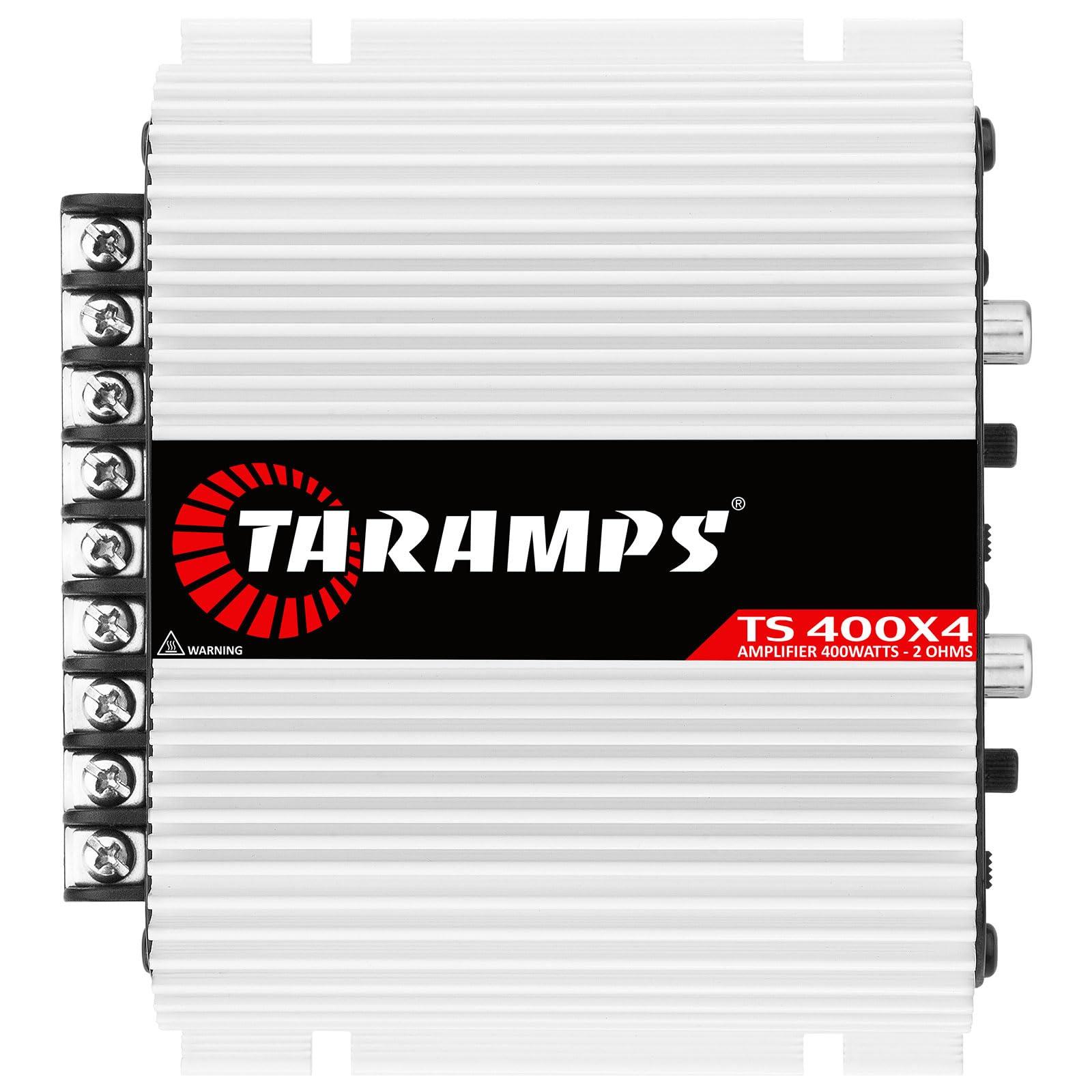 Taramp\'s Taramps HD 3000 1 Ohm Class D monoblock car Audio amp 3000 watts RMS + Taramps TS 400x4 2 Ohms Full Range 4 Channels 400W RMS car Amplifier Bundle, 2-Pack