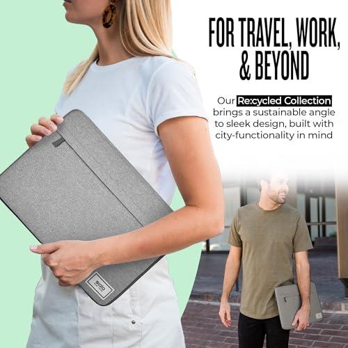 Solo New York Solo New York Re:Focus Laptop/Tablet Sleeve, Made from Recycled Materials, Gray, Fits up to 13.3\"