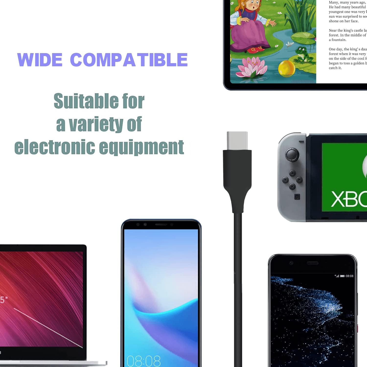 Njiwpnzo 45W USB-C Charger for Chromebook Charger: Samsung Chromebook Charger, Asus/Lenovo/Acer/HP/Dell Chromebook USB C Laptop, Fast Charging Google Chrome Laptop Charger for Computer/Galaxy Book