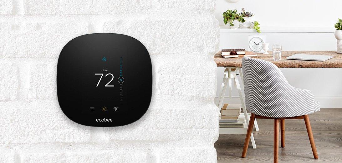 ecobee ecobee EB-STATe3L-01 3 Lite Thermostat, Wi-Fi, Works with Amazon Alexa
