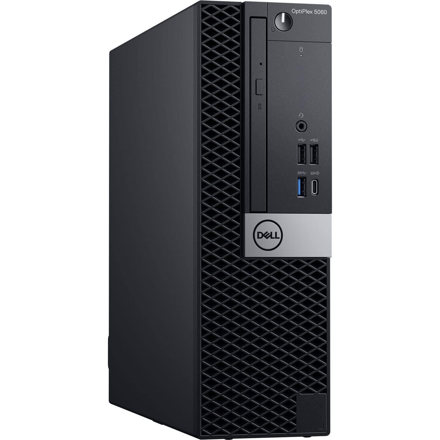 Dell Dell Optiplex 5060 Desktop Computer | Hexa Core Intel i7 (3.4) | 32GB DDR4 RAM | 250GB SSD Solid State | Windows 11 Professional | Home or Office PC, Black (Renewed)