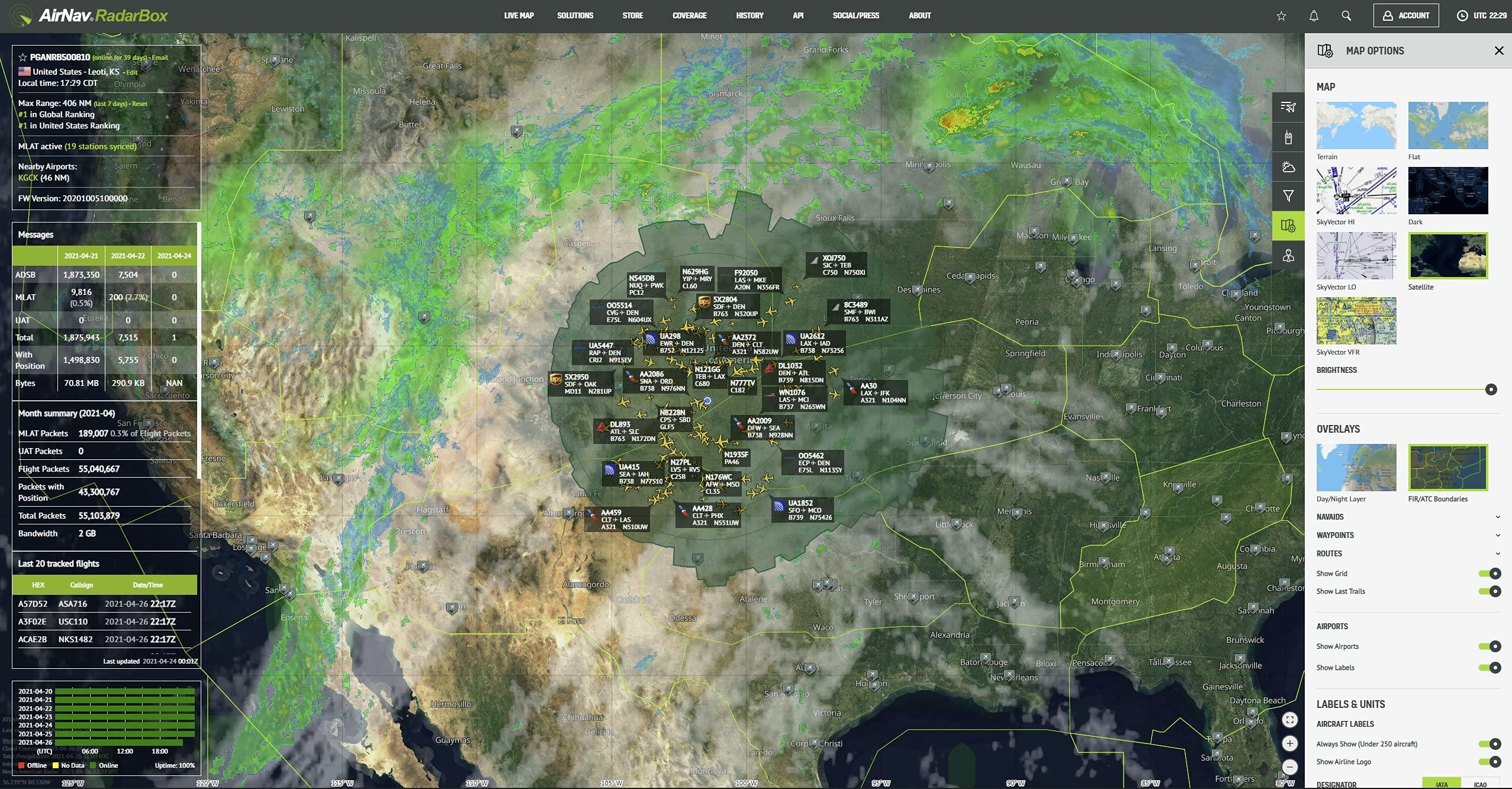 RadarBox AirNav RadarBox ADS-B 1090 MHz, UAT 978 MHz and VHF Airband Outdoor Antenna with SMA Connector