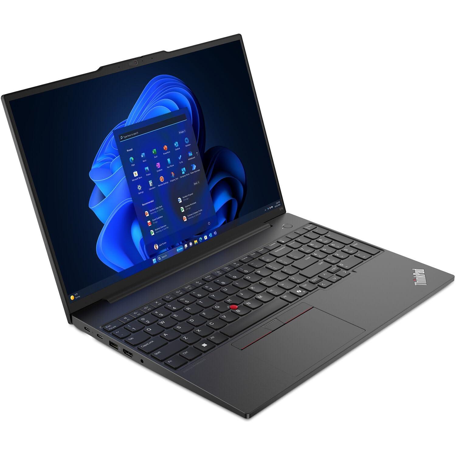 Lenovo Lenovo Thinkpad E16 Gen 2 Business Laptop 16.0" IPS WUXGA Display (AMD Ryzen 5 7535U, 32GB DDR5, 256GB PCIe SSD, Backlit KYB, Fingerprint, WiFi 6E, BT 5.3, Win 11 Pro) w/DKZ Hub