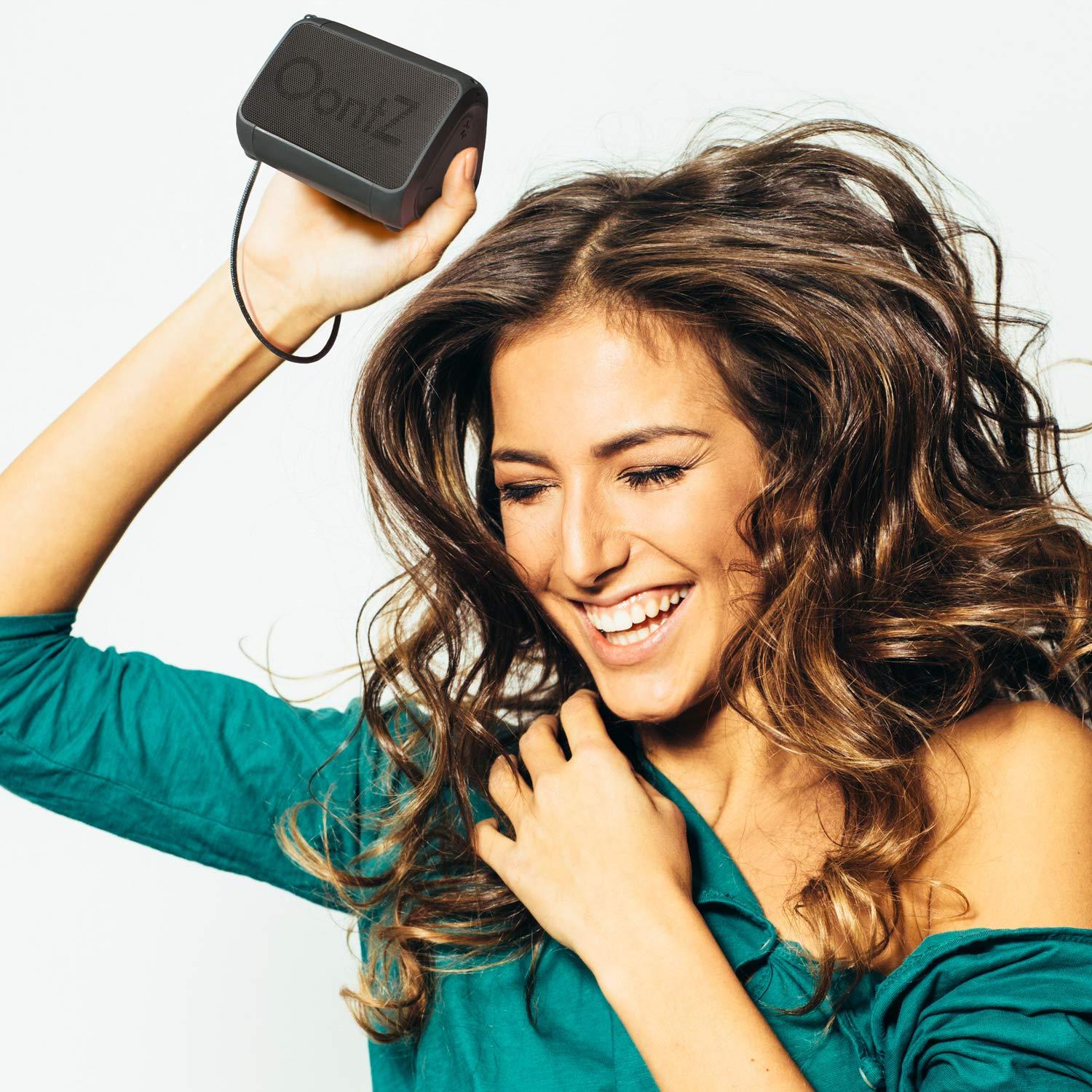 Cambridge Soundworks OontZ Angle Solo Portable Bluetooth Speaker 5.0-5W Sound, 10-Hr Battery, 100ft Wireless Range, IPX5 Water-Resistant, Budget-Friendly Small Speaker for Travel, Party, Outdoor or Home (Black)