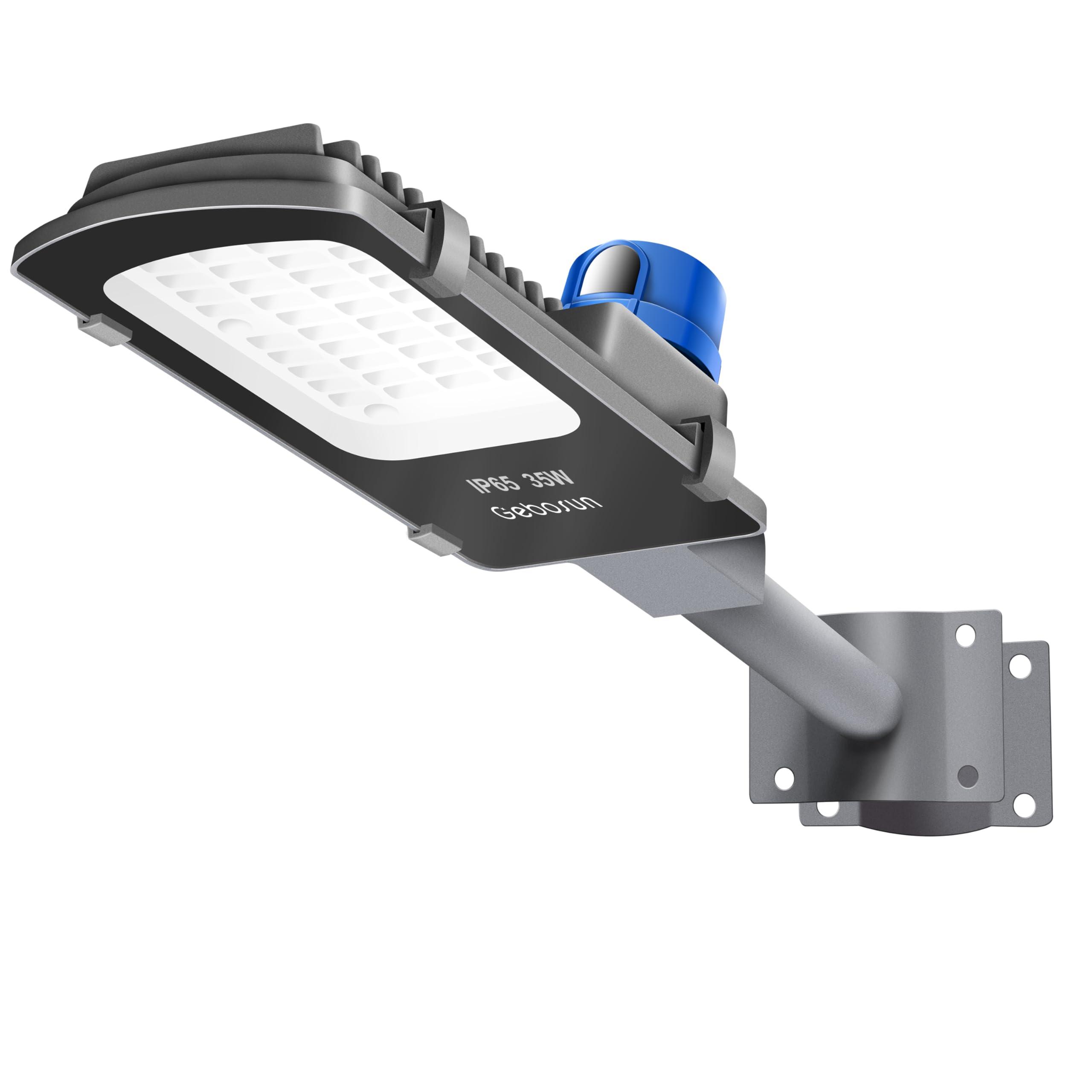 Gebosun Gebosun 35W AC Powered Street Light & Flood Light, with Optic Sensor, Dusk to Dawn, 5,400 Lumen, 6,000K, IP65 Waterproof, Wall-Mounted & Pole-Mounted