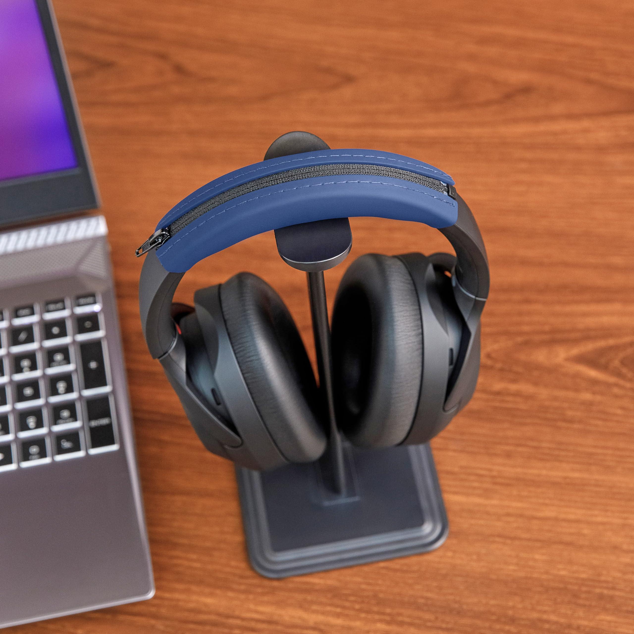 WC WC BandZ XM3 / XM4 - Silicone Headband Cover for Sony WH1000XM3 & WH1000XM4 Headphones by Wicked Cushions | Enhanced Comfort, Style, & Sweat Protection | Exclusively for Sony XM3 / XM4 | Navy