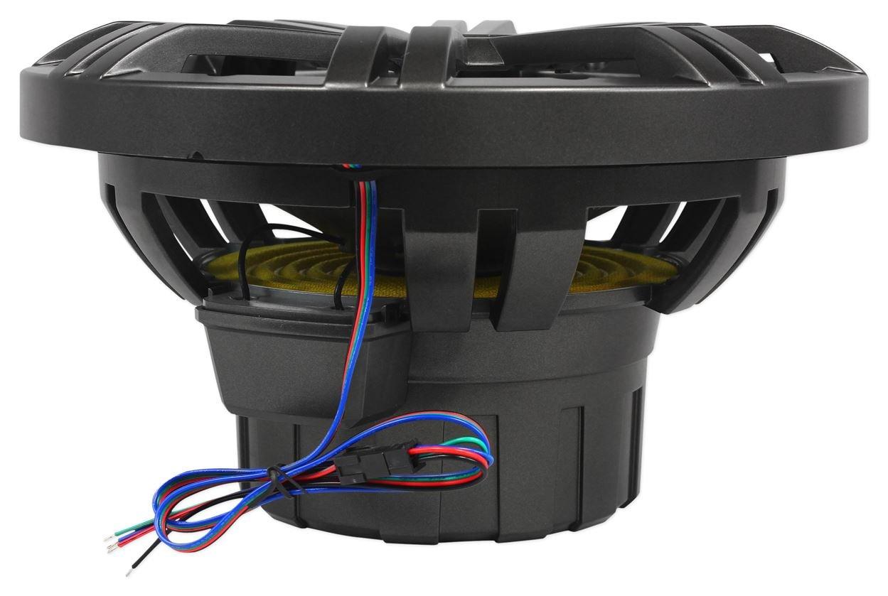 KICKER Kicker 10 Inch KM-Series Marine 4 Ohm Subwoofer 41KMW104LC with Free LED Remote Controller