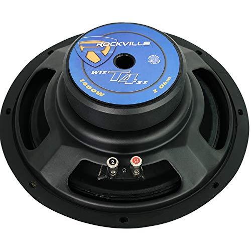 Rockville 2 Rockville W12T4S2 12\" Shallow Mount 1400w Car Subwoofers, CEA Compliant, 2-Ohm