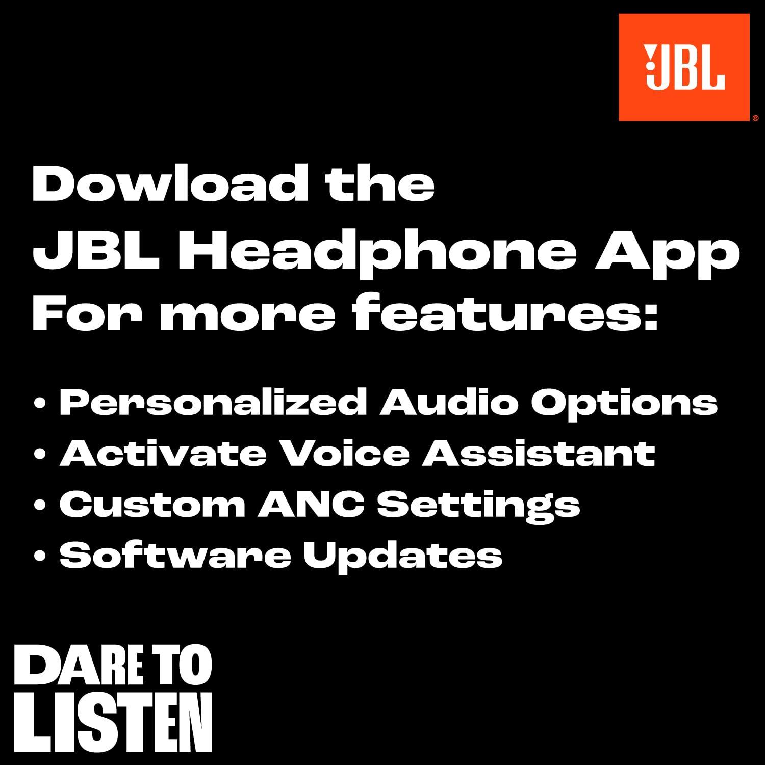 JBL JBL Live 670NC - Wireless On-Ear Headphones with Adaptive Noise Cancelling with Smart Ambient, Up to 65H Battery Life with Speed Charge, Lightweight, Comfortable and Foldable Design (Blue)