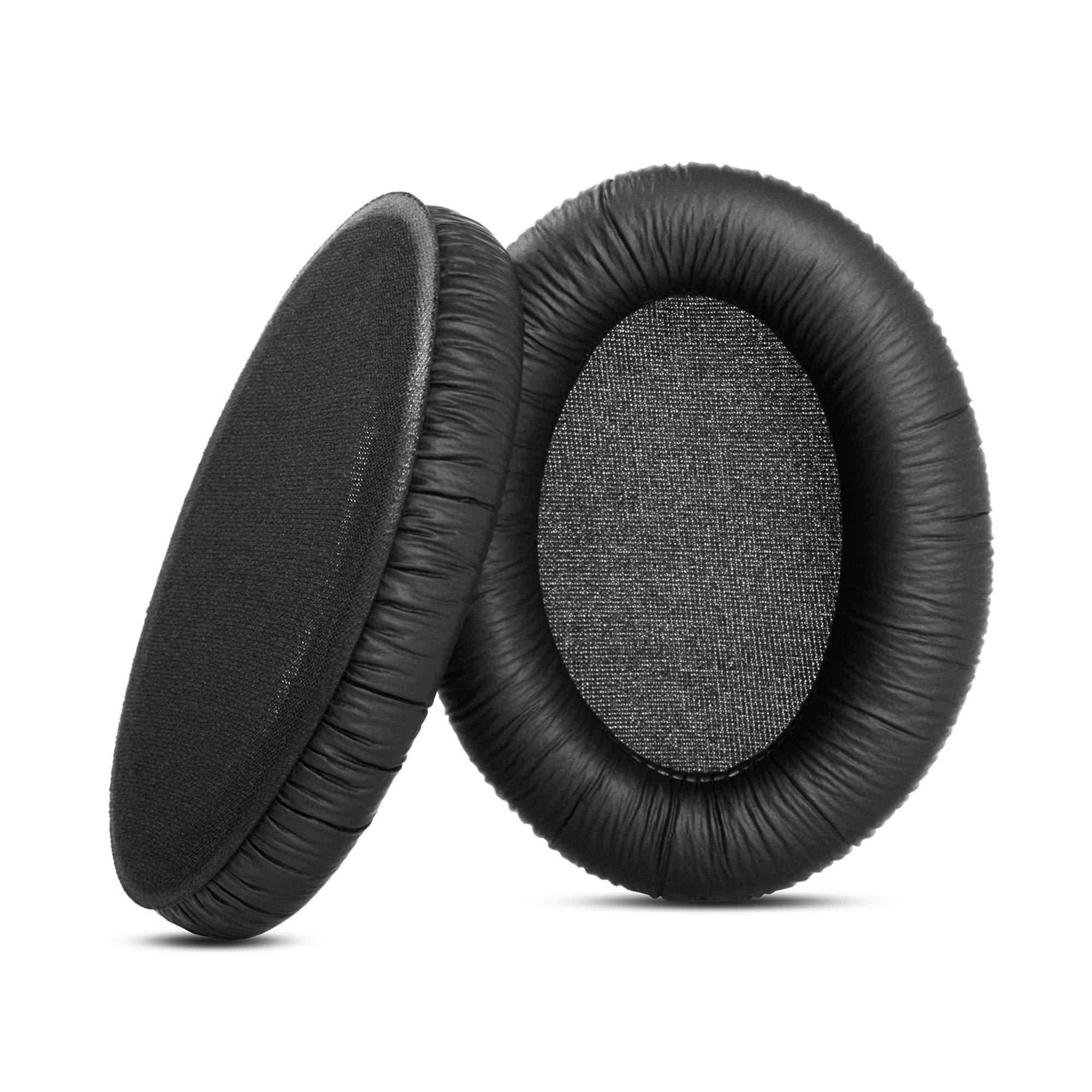 YDYBZB YDYBZB HD206 Ear Pads Ear Cushions Earpads Pillow Replacement Compatible with Sennheiser HD206 HD 206 HD201 HD 201 Headphones Wrinkled Leather Black