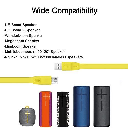 Alitutumao Replacement UE Boom Charging Cable, Micro USB Charger Cord Wire Compatible with Logitech UE Boom, Boom 2, Boom 3, Megaboom Miniboom Boom2 Roll Ultimate Ears Wireless Speaker, 3.3FT