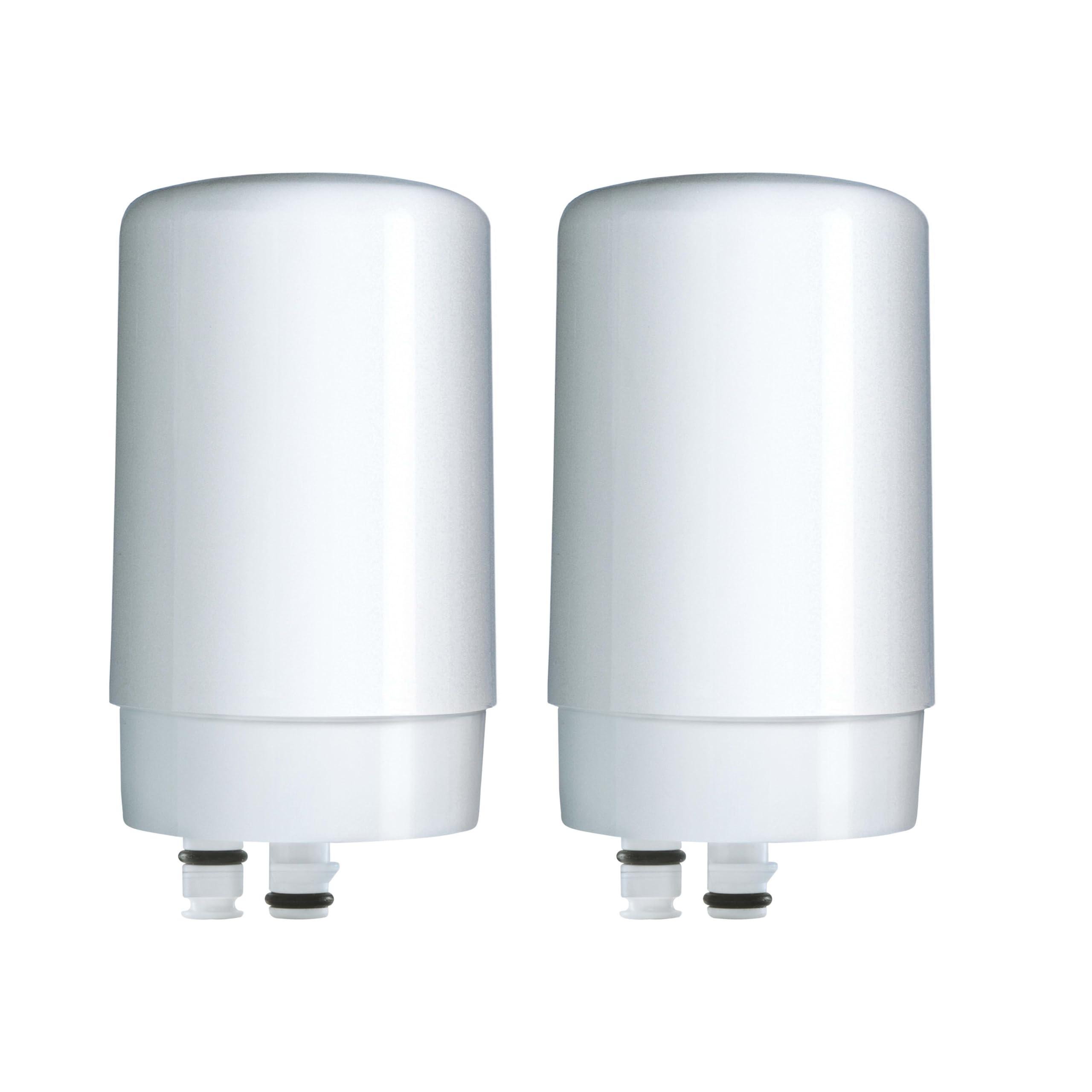 Brita Brita Faucet Mount Water Filter for Sink, Removes 99% of Lead, Elite Filtration System, Includes 2 Replacement Filters, White