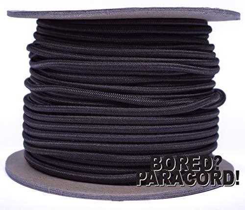 BORED? PARACORD! Acid Brown 1/8\" Shock Cord 100 Foot Spool - Marine Grade Shock / Bungee / Stretch Cord 1/8 inch