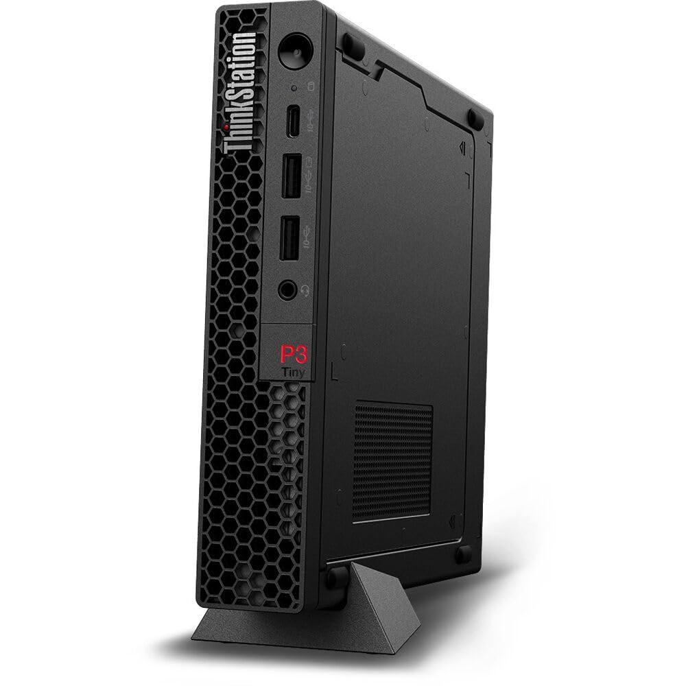 Lenovo Lenovo ThinkStation P3 Tiny ~ 2024 Mini Desktop ~ 14-Core 13th Generation Intel i5-13500 ~ Intel UHD Graphics ~ 32GB DDR5 1TB SSD Wi-Fi ~ Black ~ WWC 32GB USB