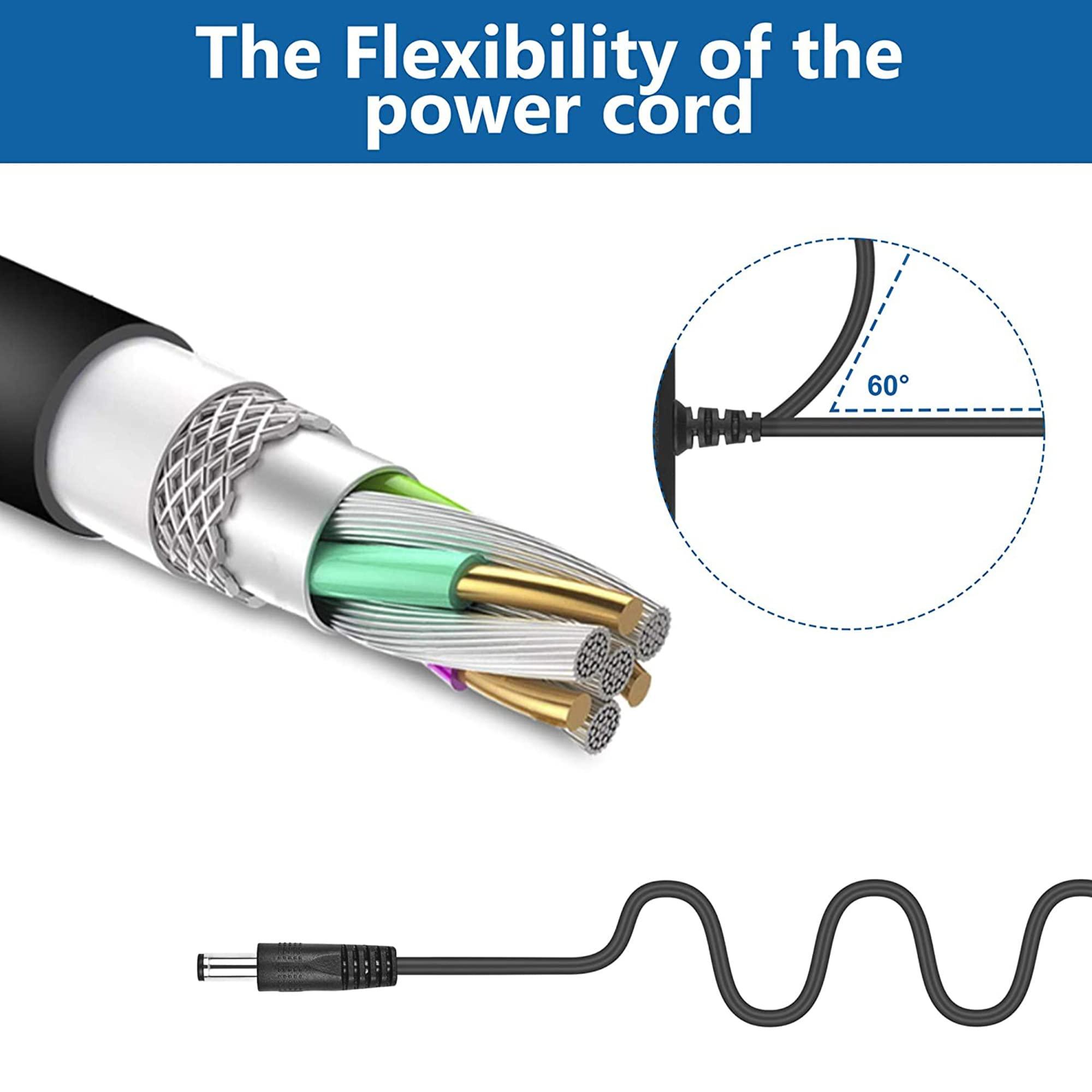 Jantoy Jantoy DC 6V 800mA - 1000mA AC/DC Adapter Power Supply Cord Cable 6VDC 1A Fits 0.8A 750mA 600mA 500mA 300mA 200mA 100mA Mains PSU wiht OD: 5.5mm x ID: 2.5mm / 2.1mm Positive Inside Plug Tip