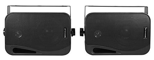 Rockville Rockville Pair HP4S BK 4" Outdoor/Indoor Swivel Home Theater Speakers in Black