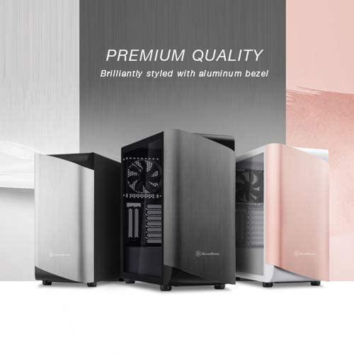 SilverStone Technology Silverstone Technology SETA A1 Titanium on Black Premium ATX/Micro-ATX Case with Temperd Glass - SEA1TB-G