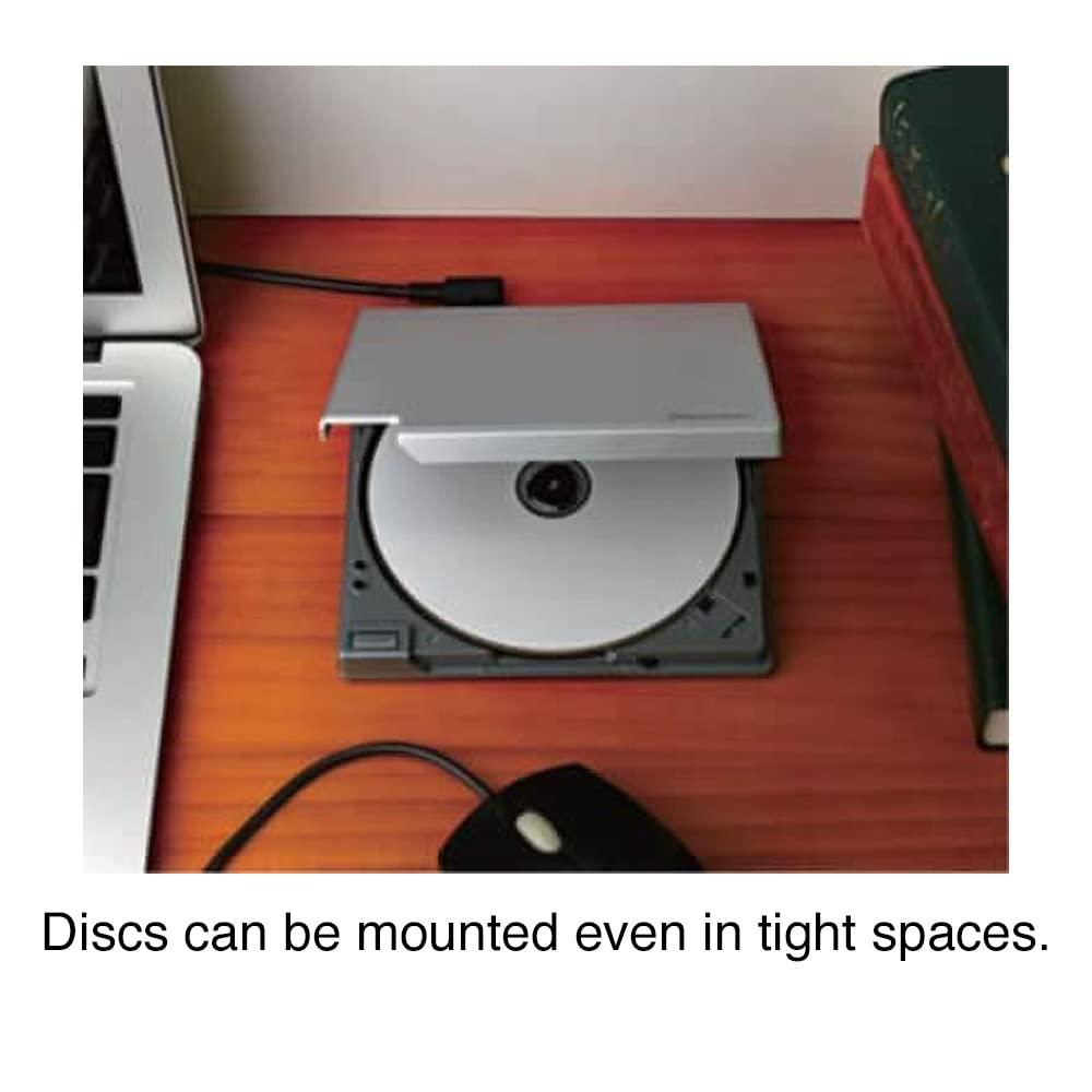 Pioneer Pioneer External Blu-ray Drive BDR-XD08S USB 3.2 Gen1 (USB Type-C) / 2.0 Slim Portable BD/DVD/CD Writer Silver