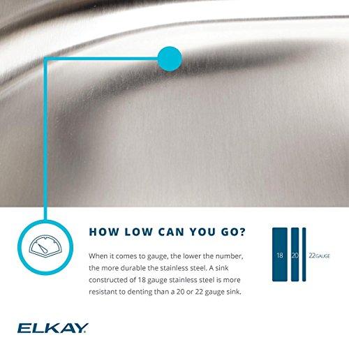 Elkay Elkay Lustertone Classic Stainless Steel 25-1/2" x 19-1/4" x 8", Single Bowl Undermount Sink