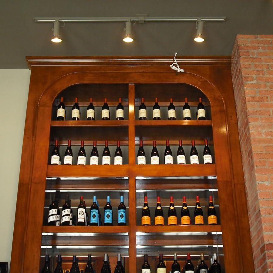 WAC Lighting WAC Lighting L Track 6FT Single Circuit Field Cuttable 120V Track for L Style 2-Wire Track Fixtures with 2 Endcaps in Brushed Nickel