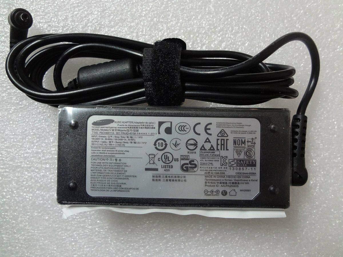 FHSJD 19V 2.1A AC Power Adapter Charger A13-040N2A for Samsung 905S3G 905S3K 910S3G 915S3G 900X3A 900X3G 900X3C 900X4C 520U4C 535U4C 535U4X 550P7C 3mm
