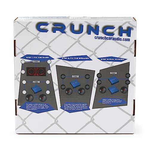 Crunch Crunch PDX-1000.2 PowerDriveX 1000 Watt 2 Channel Exclusive Blue A/B Car Audio Stereo Amplifier System with Flexible Installation