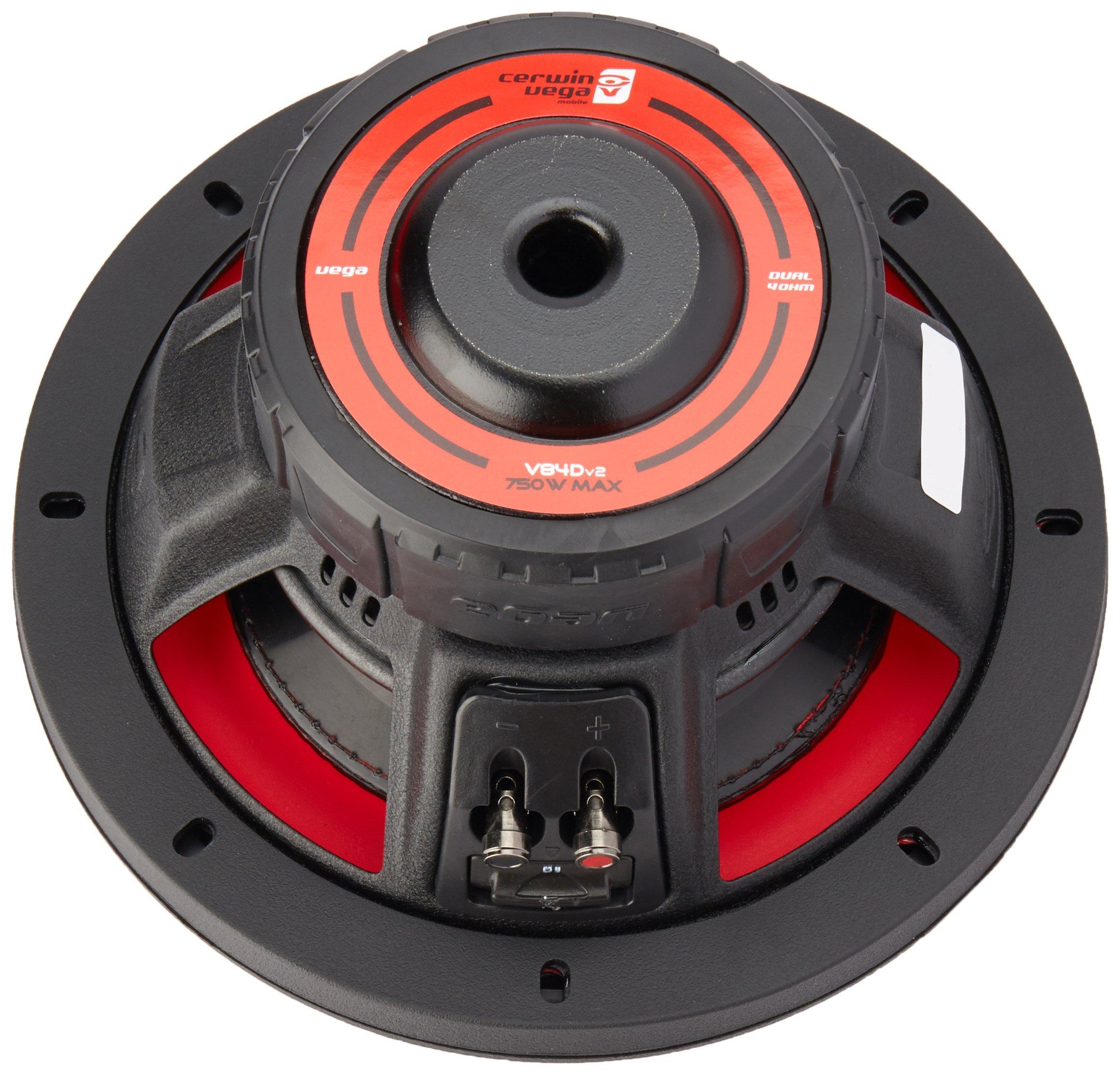 Cerwin Vega Mobile CV CERWIN Vega V84DV2 8\" 4 750W Max / 250W RMS Dual Voice Coil Subwoofers
